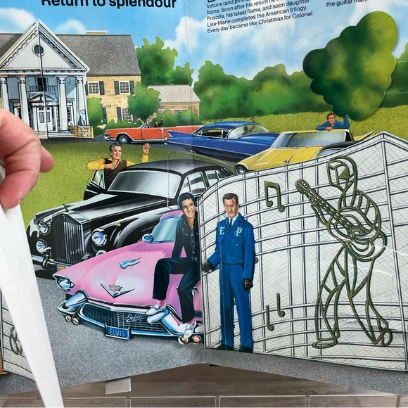 1985 Elvis Musical Pop Up Book By Bonanza 5 Double Pop-Ups (No music) - Picture 9 of 13